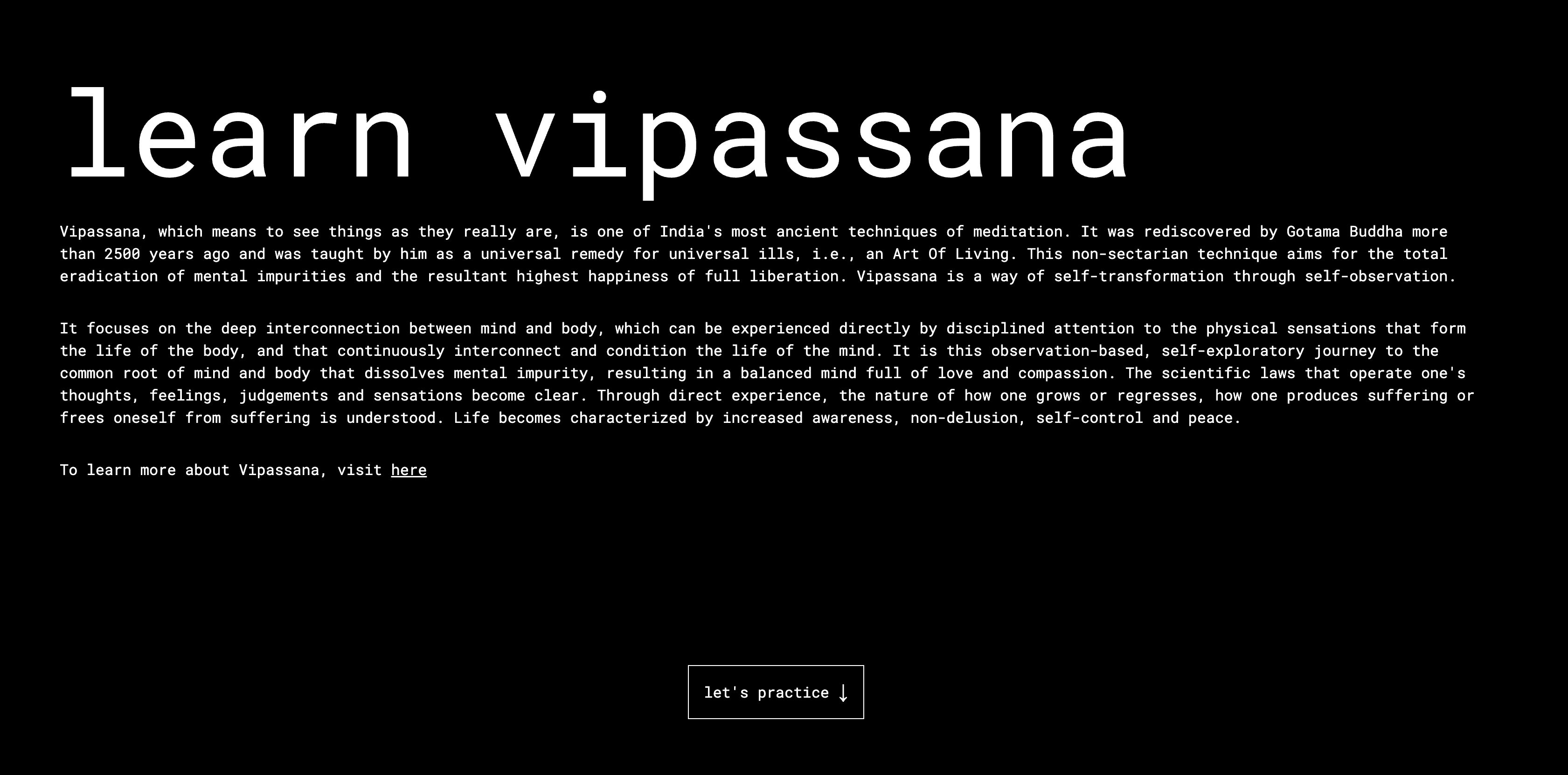 vipassana